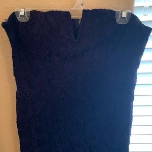 XL Hot Girl strapless navy/violet dress